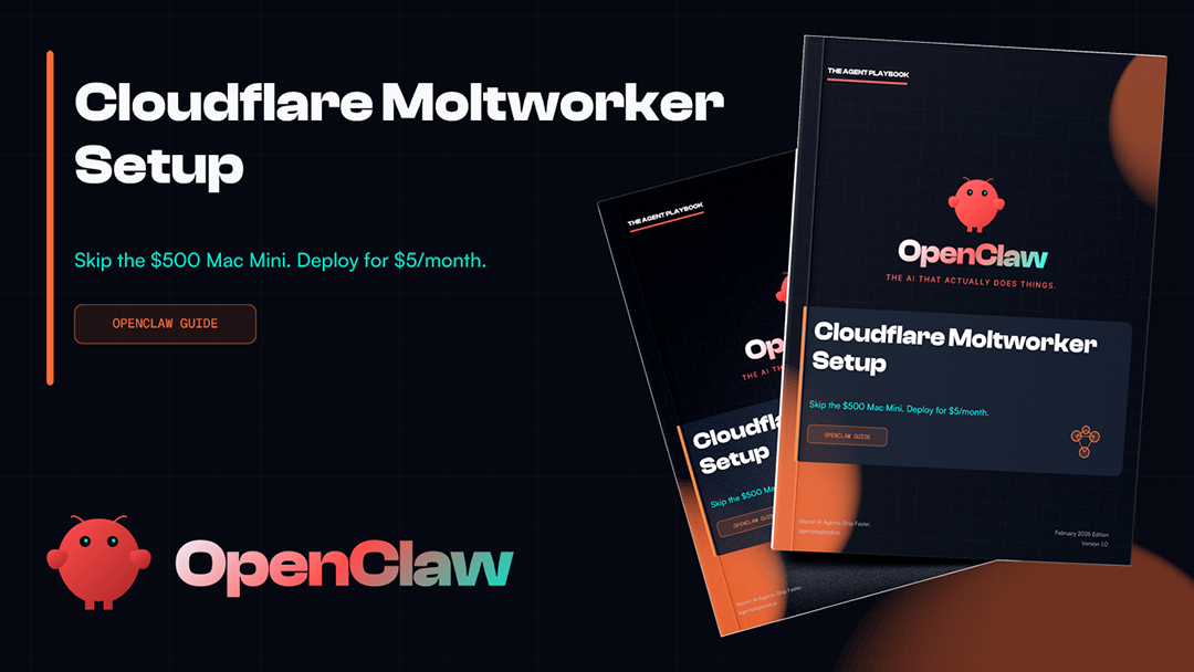 Cloudflare Setup guide cover - Deploy OpenClaw on Cloudflare Workers. Serverless, ~$10-35/m